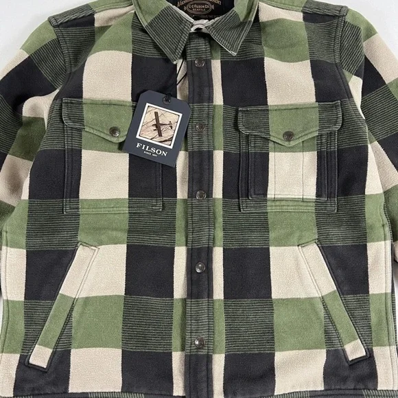 FILSON BEARTOOTH CAMP JACKET CINDER/OLIVE - Picture 3 of 6